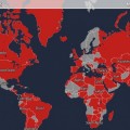 Un mapa interactivo mostrando los países que están disputando territorios con otros