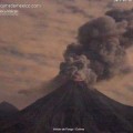 Webcam graba el momento exacto de la erupción de un volcán en México [EN]