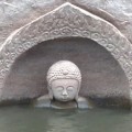 Un Buda de 600 años de antigüedad emerge del agua en China
