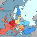 El mapa de los países europeos y del porcentaje de sus ciudadanos dispuestos a ir a la guerra por él
