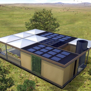 Una casa que genera más energía de la que consume, recoge el agua de lluvia, recicla las aguas grises