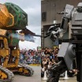 Primera batalla real de robots gigantes entre EEUU y Japón
