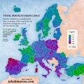 El mapa europeo de la fecundidad muestra signos alarmantes para España