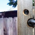 Una mujer modifica la valla de su casa para que el perro de su vecino pueda satisfacer su curiosidad