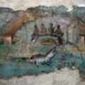 Arqueólogos descubren pinturas con escenas del antiguo Egipto en una villa de Pompeya