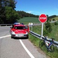 Herido un ciclista tras ser atropellado por una conductora ebria en Navarra