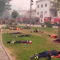 El agotamiento de los bomberos de Portugal