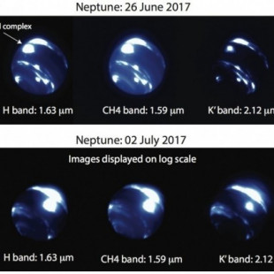 Sistema tormentoso en pleno ecuador de Neptuno
