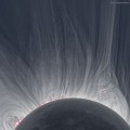 Vista detallada de la corona de un eclipse solar [eng]