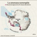 Descubren 91 volcanes debajo de la sábana de hielo de la Antártida