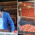 La 1 de TVE corta a Pablo Iglesias para informar sobre la Tomatina