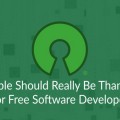La gente debería estar muy agradecida por los desarrolladores de software libre