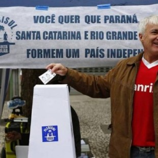 Referéndum simbólico en tres ricos estados brasileños que buscan independizarse de Brasil
