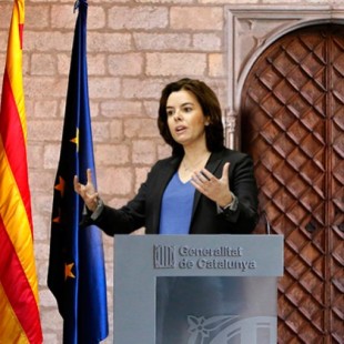 Sáenz de Santamaría afirma que “España ens roba” sólo tres días después de ser designada presidenta de la Generalitat