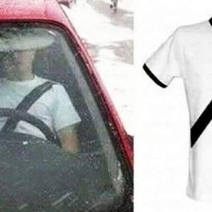 La camiseta 'antimultas' que denuncia la Guardia Civil: simula que llevas puesto el cinturón de seguridad