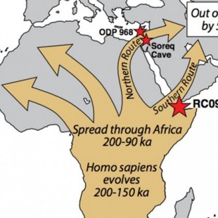 Los seres humanos emigraron desde África hace 60.000 años debido a un cambio brusco del clima