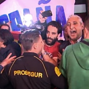 Un portavoz sindical de la Policía de Madrid, entre los neonazis que insultaron en Atocha a miembros del Parlament