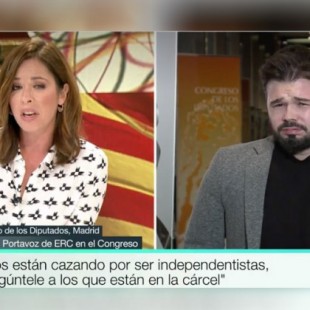 La tensa entrevista de Mamen Mendizábal a Gabriel Rufián: “No, no le voy a comprar ese juego”