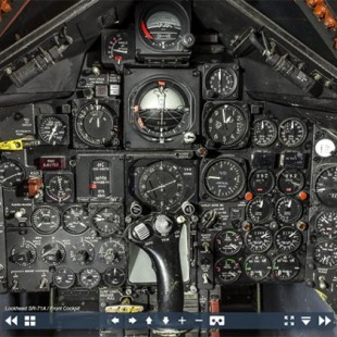 Visita virtual en 360° a la cabina del SR-71 Blackbird