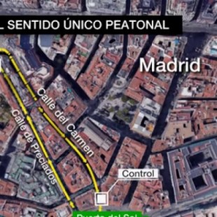 Madrid estrena el sistema de calles peatonales en un único sentido para evitar aglomeraciones durante la Navidad