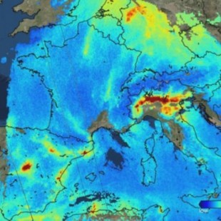 La alta contaminación en Madrid se ve desde el espacio