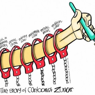 El dibujante Zunar investigado, una vez más, por una viñeta