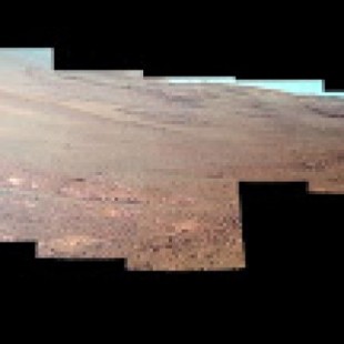 Vista desde el interior del "Perseverance Valley" de Marte