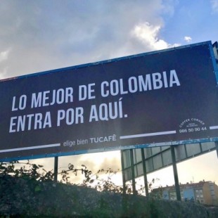 “Lo mejor de Colombia entra por aquí”: un anuncio con doble sentido que sólo puede estar en Galicia