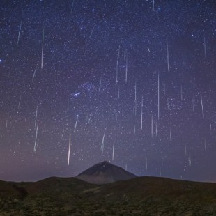 Lluvia de gemínidas en el Teide