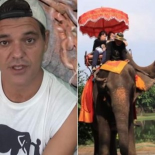 Frank Cuesta se la juega al denunciar el horror tras el turismo de elefantes en Tailandia