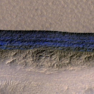 Los acantilados de hielo de Marte