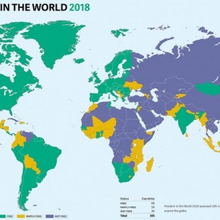 Estado de la libertad en el mundo según Freedom House