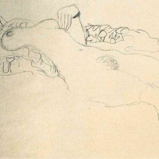 La exuberancia sensual y la simplicidad con el lápiz de Gustav Klimt