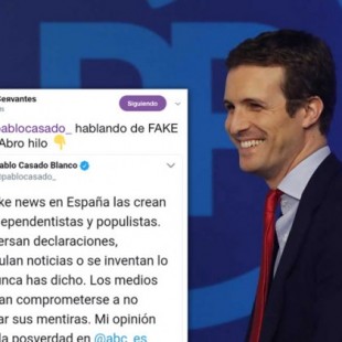 Un tuit sobre las ‘fake news’ le ‘explota en la cara’ a Pablo Casado