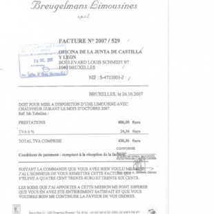 Los gastos de la sede de Junta de Castilla y León en Bruselas: limusinas, bebidas y comidas de hasta 4.000 euros