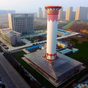 China prueba un purificador gigante para descontaminar el aire urbano