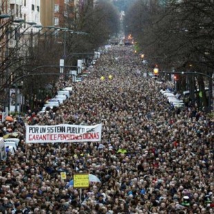 Manifestación histórica en Bilbao: 115.000 personas apoyan la lucha de los pensionistas