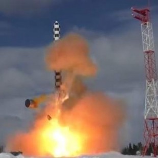 Rusia realiza con éxito otra prueba del 'Satan 2', un misil capaz de destruir extensiones del tamaño de Francia