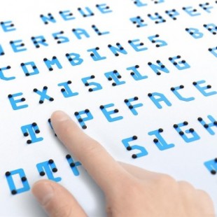 Braille Neue: una tipografía con braille para ciegos y personas que pueden ver