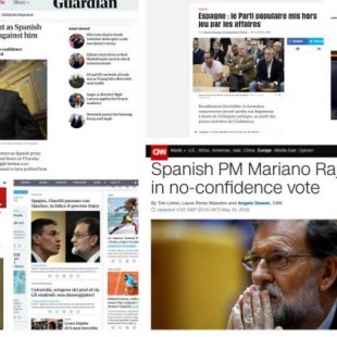 Así ve la prensa internacional la moción de censura contra Rajoy