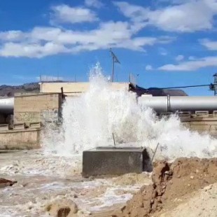 Estallan las tuberías del trasvase del Tajo: 80 millones de litros de agua perdidos en cinco horas