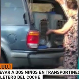 Detenida una madre por llevar a sus hijos en un transportin de animales en el maletero de su coche