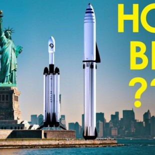 Un vídeo que muestra el tamaño de los cohetes de SpaceX en entornos cotidianos