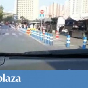 El líder de Ciudadanos en Benidorm 'vende' un logro al volante, con el móvil y saltándose un STOP
