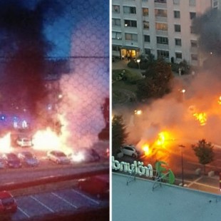 Numerosos coches en llamas en centro comercial en Gotemburgo y otras ciudades suecas (SW)