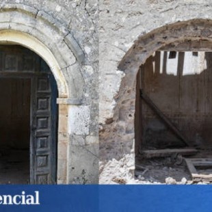 Una banda de ladrones arranca un pórtico del siglo XI en una iglesia de Soria