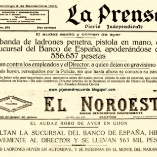 Los Solidarios: Asalto al Banco de España en Gijón, el 1 de septiembre de 1923