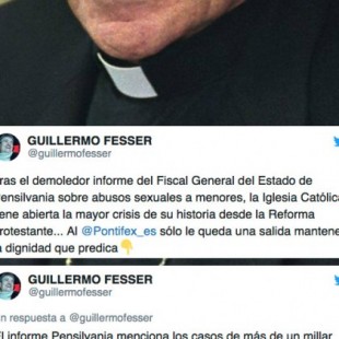 El demoledor hilo de Guillermo Fesser sobre los abusos sexuales de curas y religiosos en EEUU