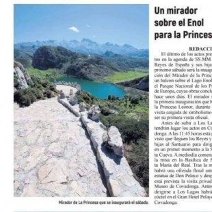 Pastores anuncian que el nuevo mirador de Picos de Europa para la visita de la Infanta Leonor no tiene estudio ambiental