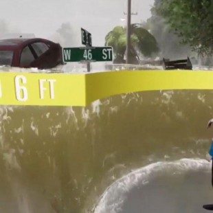 Lo que podría provocar el huracán Florence (reconstrucción virtual)